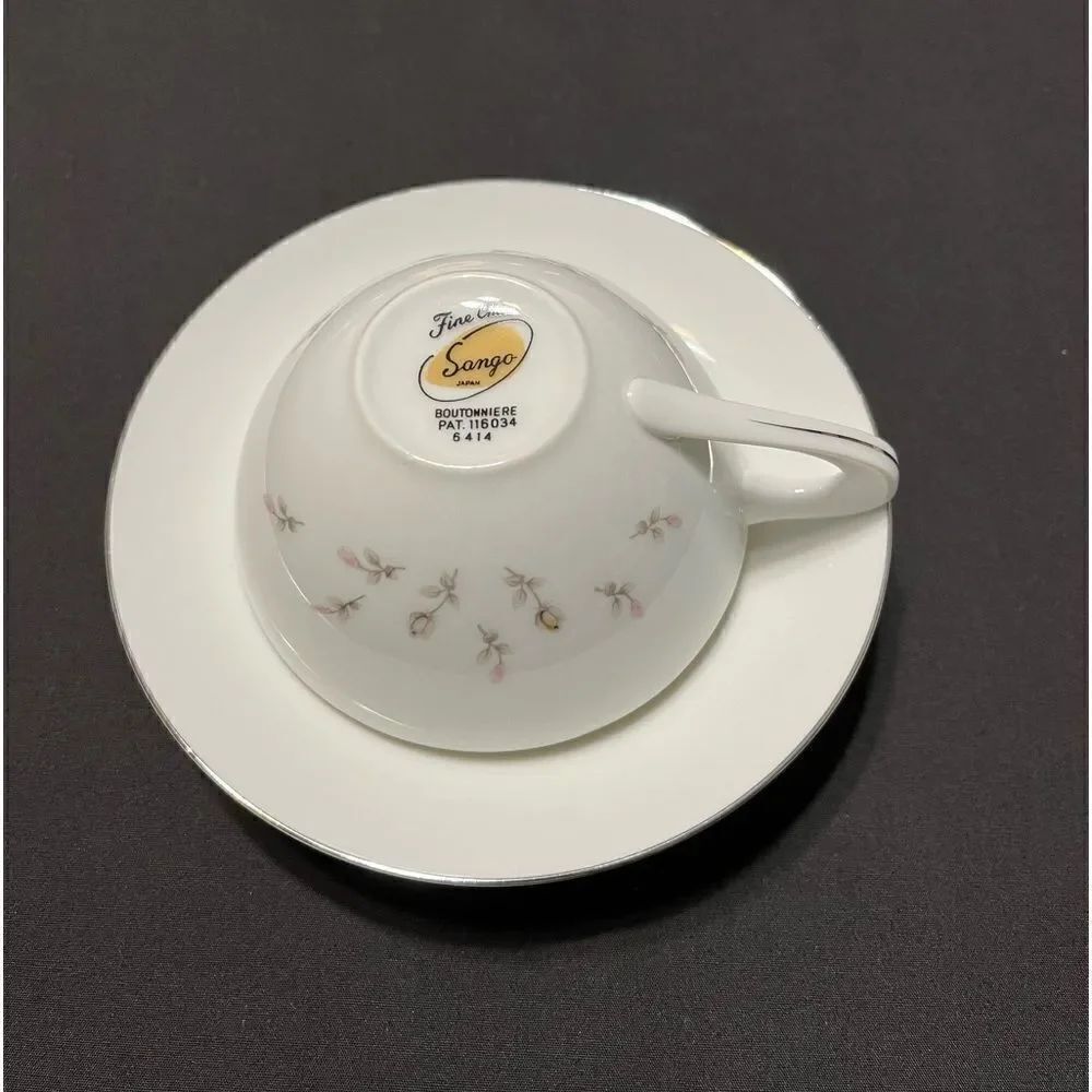VTG Sango China Boutonnière Series Cup And Plate